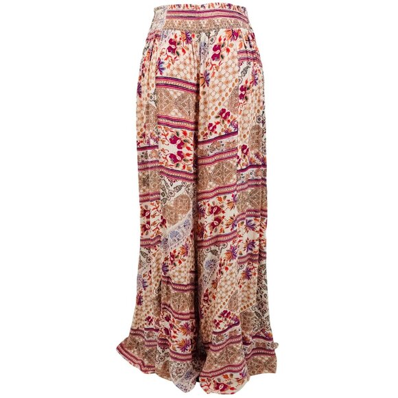 NWT Free People Mixed Print Wide Leg Flare Pants XL | Boho Indie Sleaze Festival - Picture 8 of 16